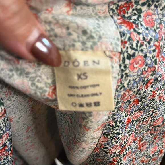 Doen Jasmin dress in white petit jardin size xs maxi sleeveless floral print - Picture 6 of 8